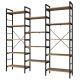 HANAH HOME Polica HC107 - 2552, braon/crna - EP3057383