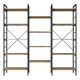 HANAH HOME Polica HC107 - 2552, braon/crna - EP3057383