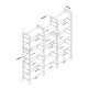 HANAH HOME Polica HC107 - 2552, braon/crna - EP3057383