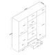 HANAH HOME Ormar BA111 2324, krem/bela - 893RAN4548