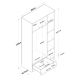 HANAH HOME Ormar BA117 2253, krem/bela - 893RAN4551