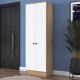 HANAH HOME Ormar P6 - M13 - 2241, bela/braon - EP3057395