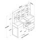 HANAH HOME Sto za šminkanje BJ140 - 3831, bela - EP3057449