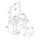 HANAH HOME Sto za šminkanje BJ156 - 3872, bela - EP3057473