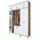 HANAH HOME Ormar sa ogledalom EA121, bela/broan - EP3057482
