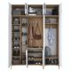 HANAH HOME Ormar sa ogledalom EA121, bela/broan - EP3057482
