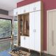 HANAH HOME Ormar sa ogledalom EA121, bela/broan - EP3057482