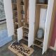 HANAH HOME Ormar sa ogledalom EA121, bela/broan - EP3057482