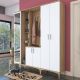 HANAH HOME Ormar sa ogledalom EA129, bela/broan - EP3057488