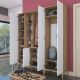 HANAH HOME Ormar sa ogledalom EA129, bela/broan - EP3057488