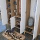 HANAH HOME Ormar sa ogledalom EA129, bela/broan - EP3057488