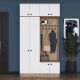 HANAH HOME Ormar za predsoblje EA144, bela/broan - EP3057512