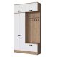 HANAH HOME Ormar za predsoblje EA144, bela/broan - EP3057512