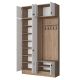 HANAH HOME Ormar za predsoblje EA144, bela/broan - EP3057512