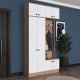 HANAH HOME Ormar za predsoblje EA144, bela/broan - EP3057512