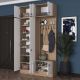 HANAH HOME Ormar za predsoblje EA144, bela/broan - EP3057512