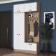 HANAH HOME Ormar za predsoblje EA145, bela/broan - EP3057518