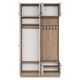 HANAH HOME Ormar za predsoblje EA145, bela/broan - EP3057518