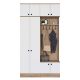 HANAH HOME Ormar za predsoblje EA145, bela/broan - EP3057518