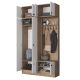 HANAH HOME Ormar za predsoblje EA145, bela/broan - EP3057518