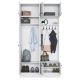 HANAH HOME Ormar za predsoblj EA145, bela - EP3057521