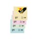 DELI Stiker blok 76x76mm mix pastelne boje  (100 lista) - 894275