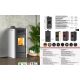 MARELI Kamin na pelet ONYX 10 air (10kW) bordo - EP3020636