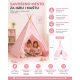 EDDY TOYS Tipi šator za decu rozi 120x120x150 cm - EP3270764