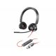 HP Slušalcie Poly Blackwire 3320 Stereo USB-C Slušalice + USB-C/A adapter 8X220AA, crna - 8X220AA
