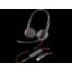 HP Slušalice Poly Blackwire 3225 Stereo USB-C Headset +3.5mm +USB-C/A adapter 8X229AA, crna - 8X229AA