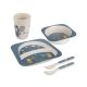 CANPOL Babies set za hranjenje 5 delova 9/227 - Bonjour Paris navy blue - 9-227_blu