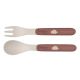 CANPOL Babies set za hranjenje 5 delova 9/227 - Bonjour Paris dark red - 9-227_red