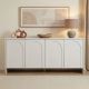 NORDURE Komoda Arlen, bela - EP3057557