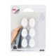 TENDANCE Set 6 plastičnih kukica 3M, bela - 9040100