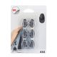 TENDANCE Set 6 plastičnih kukica 3M, crna - 9040103