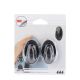 TENDANCE Set 2 plastične kukice 3M, crna - 9042103