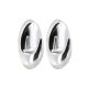 TENDANCE Set 2 plastične kukice 3M, hrom - 9045102