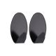 TENDANCE Set 2 ovalne kukice 3M 3.5x2x5.2cm, metal/crna - 9048103