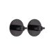 TENDANCE Set 2 plastične okrugle kukice 3M 5x3cm, crna - 9054103