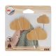 TENDANCE Set 2 kukice 3M Oblak, bambus/metal - 9064195