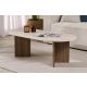 NORDURE Klub sto Sable, mermerna krem/braon - EP3057569