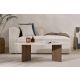 NORDURE Klub sto Sable, mermerna krem/braon - EP3057569