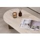 NORDURE Klub sto Sable, mermerna krem/braon - EP3057569