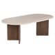 NORDURE Klub sto Sable, mermerna krem/braon - EP3057569