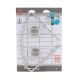 TENDANCE Ugaona vakuumska polica 19.7x19.7x19cm, aluminijum/hrom - 9100399
