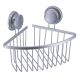 TENDANCE Ugaona vakuumska polica 19.7x19.7x19cm, aluminijum/hrom - 9100399