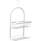 TENDANCE Viseća polica sa kukicom 28x12.5x49.5cm, aluminijum/hrom - 9100799