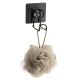 TENDANCE Samolepljiva kukica 8x6.5x9.3cm, metal/crna - 91014108