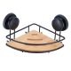 TENDANCE Ugaona vakuumska polica 20x20x12.5cm, bambus/metal - 91031237
