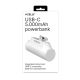 CELLY Power Bank Compact 5000 mAh, bela - PBC5000WH
